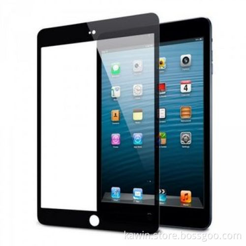 9H black tempered glass screen protector for iPad mini